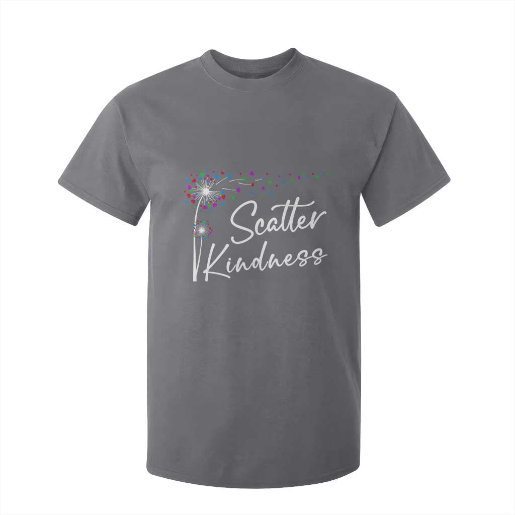 Unity Day T Shirt For Kid Scatter Kindness Dandelions Heart Bullying Prevention