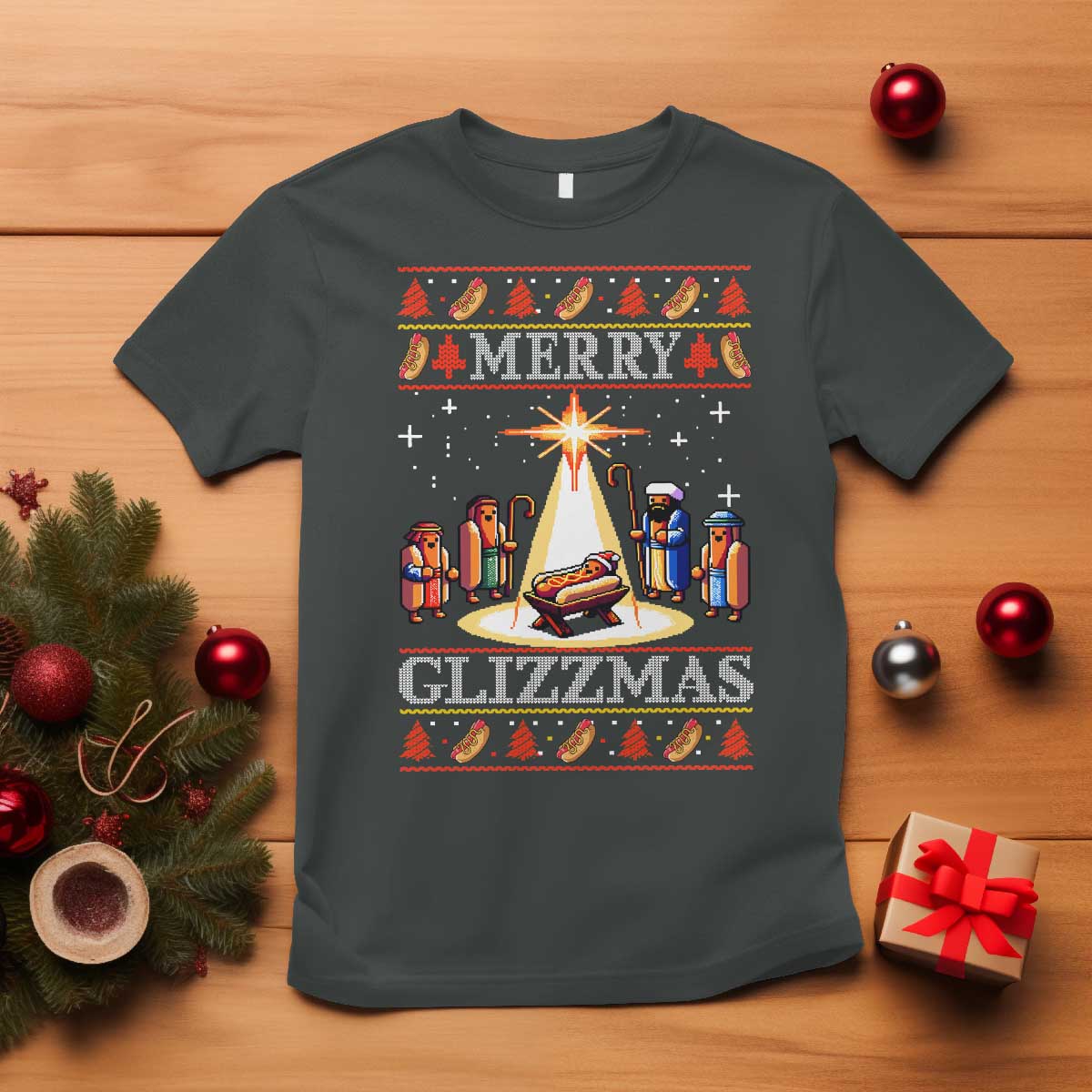 funny-merry-glizzmas-t-shirt-hot-dog-christmas-nativity-scene