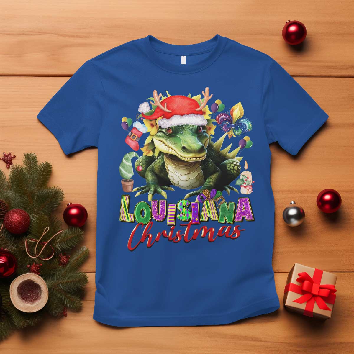 funny-cajun-louisiana-christmas-santas-alligator-t-shirt
