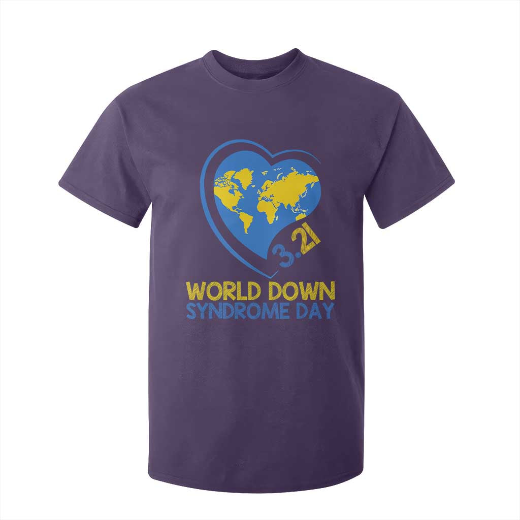 World Down Syndrome Day March 21 World Heart T Shirt For Kid
