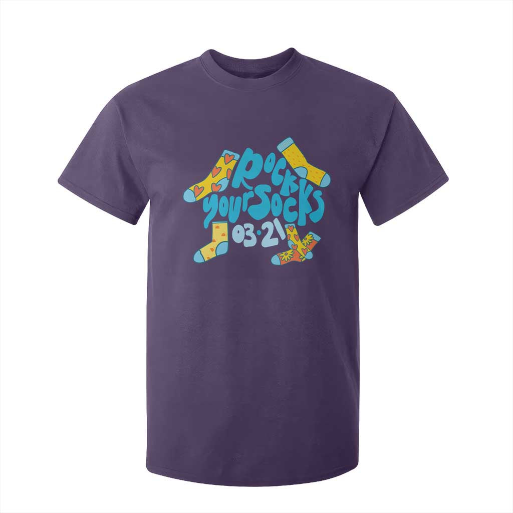 Rock Your Socks T Shirt For Kid Down Syndrome Support March 21