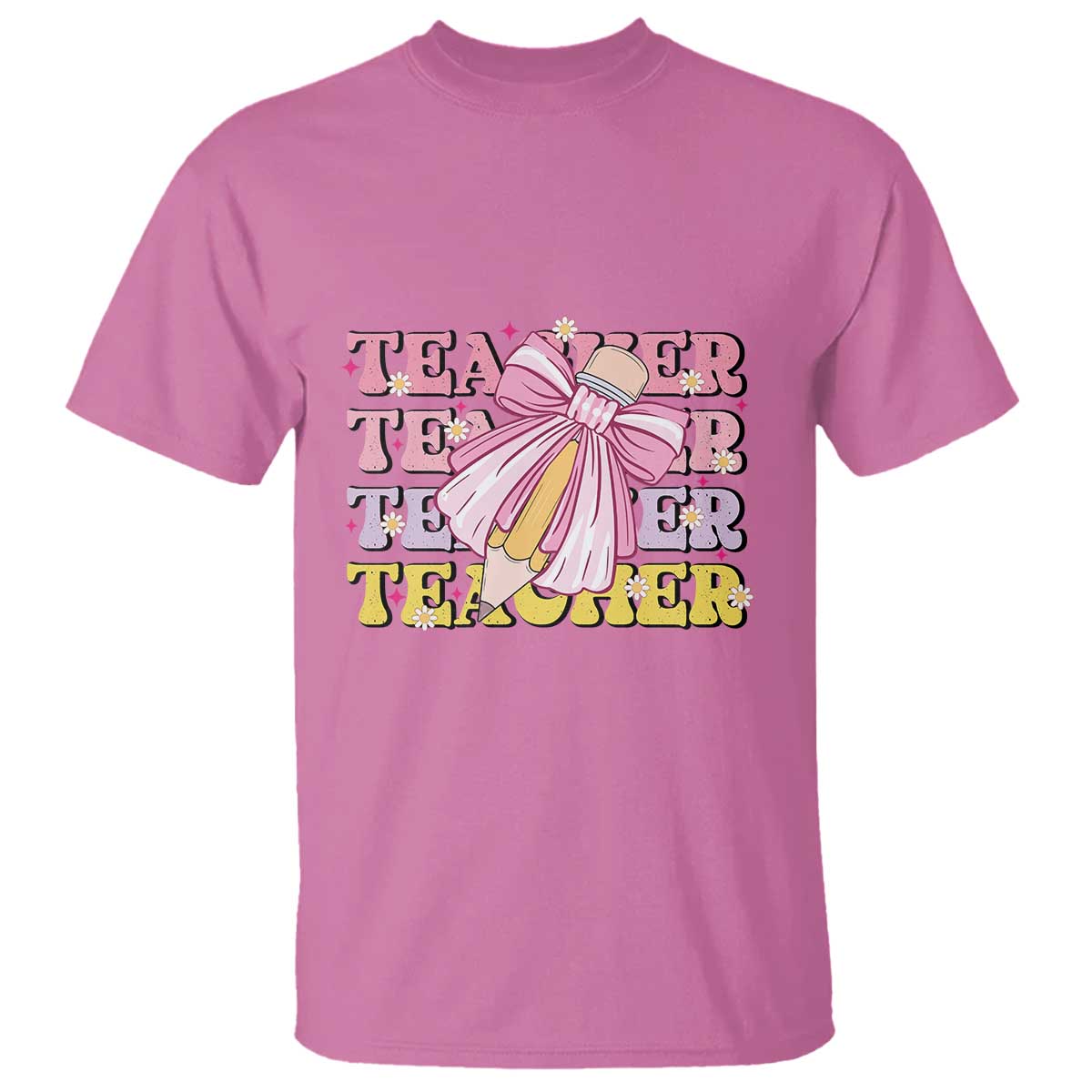 teacher-t-shirt-groovy-pencil-pink-bow-back-to-school