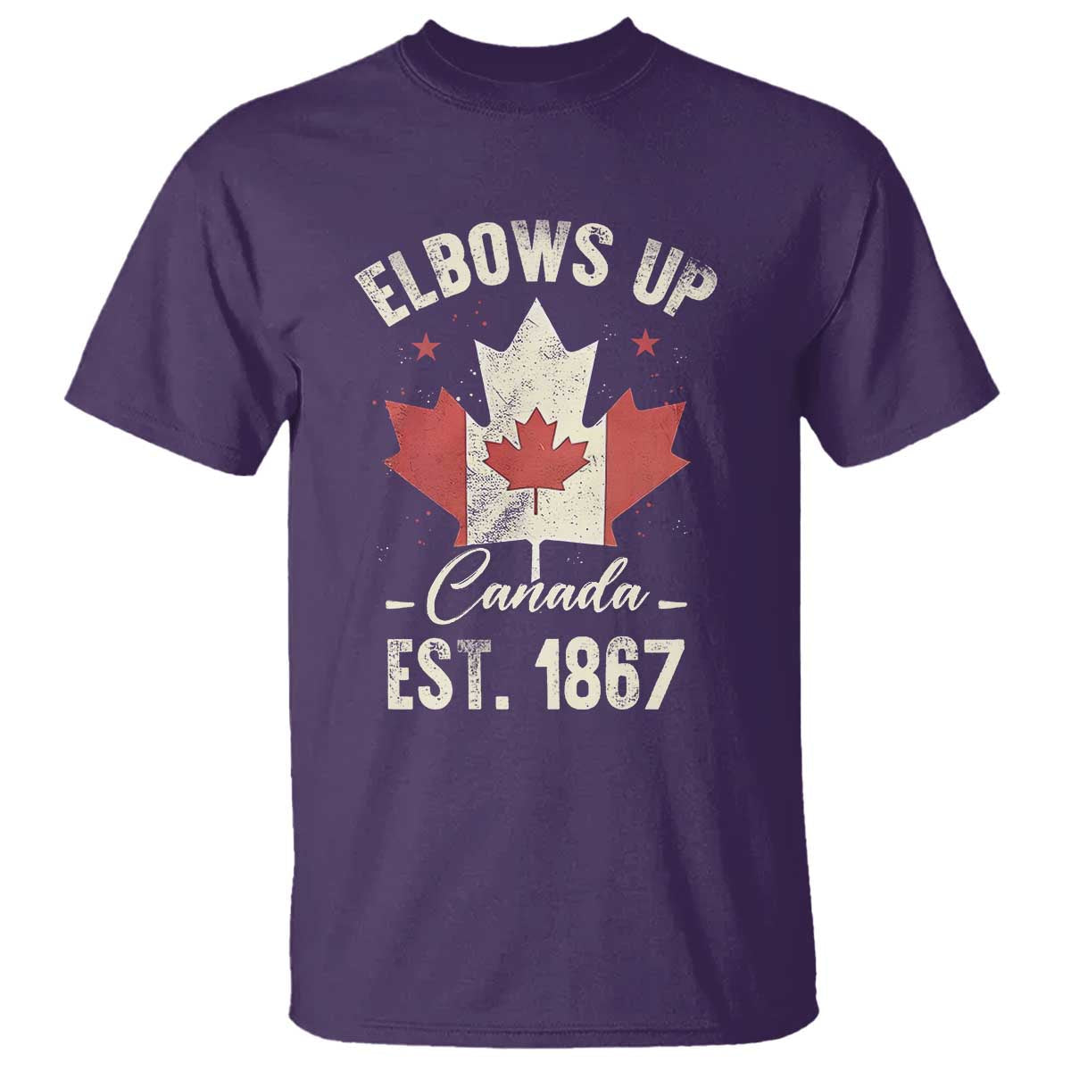 elbows-up-canada-est-1867-t-shirt-true-north-strong-and-free-proud-canadian-maple-leaf