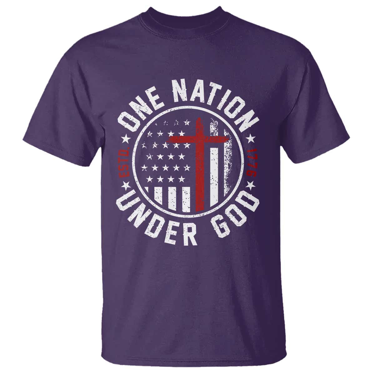 funny-one-nation-under-god-estd-1776-t-shirt-4th-of-july-patriotic-christian