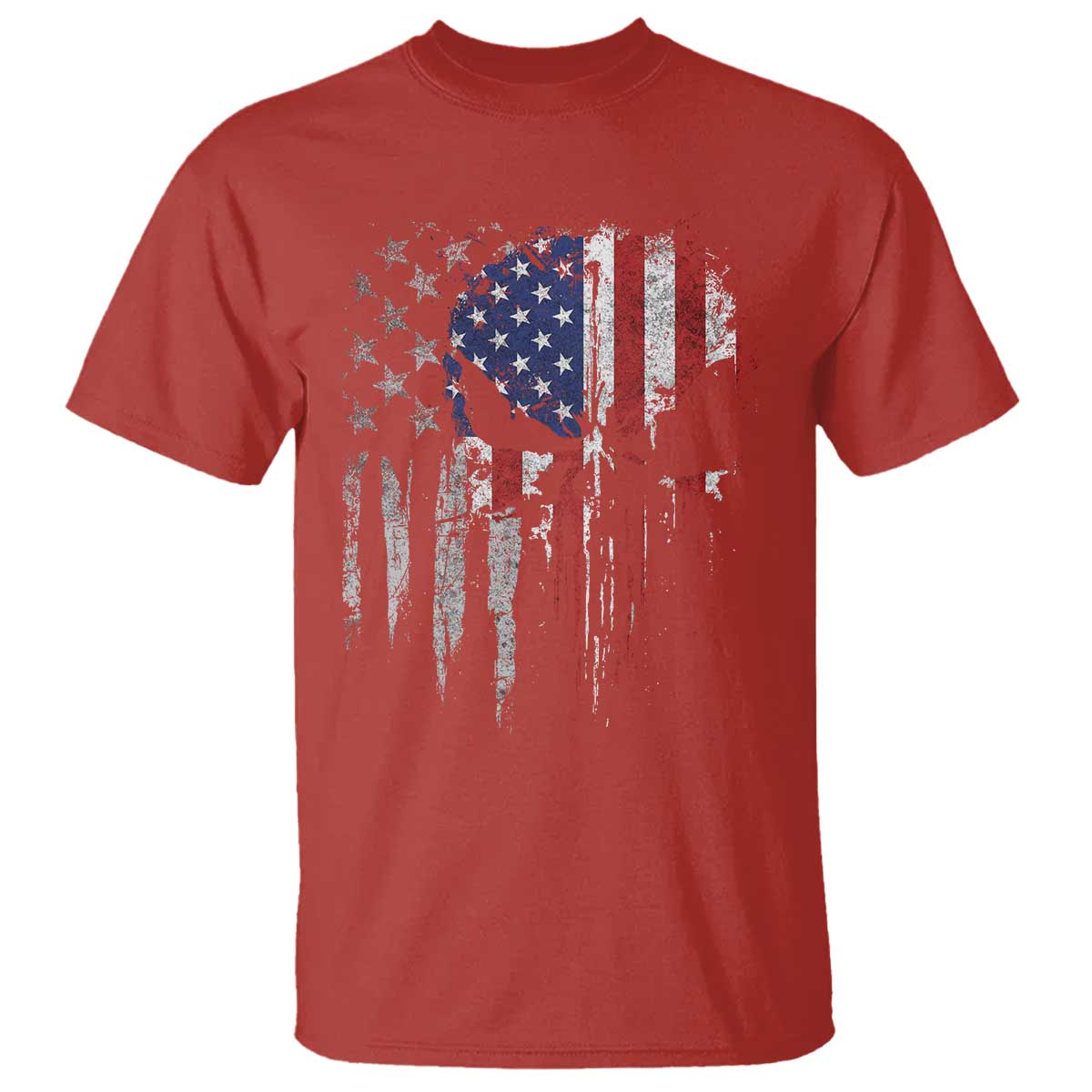 funny-4th-of-july-vintage-american-flag-skull-skeleton-t-shirt