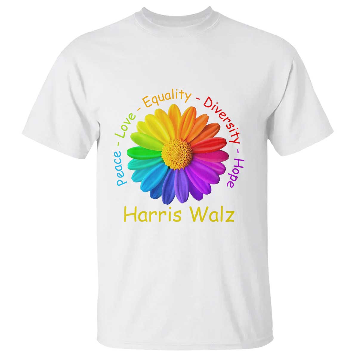 harris-walz-2024-t-shirt-peace-love-equality-diversity-hope-rainbow-flower