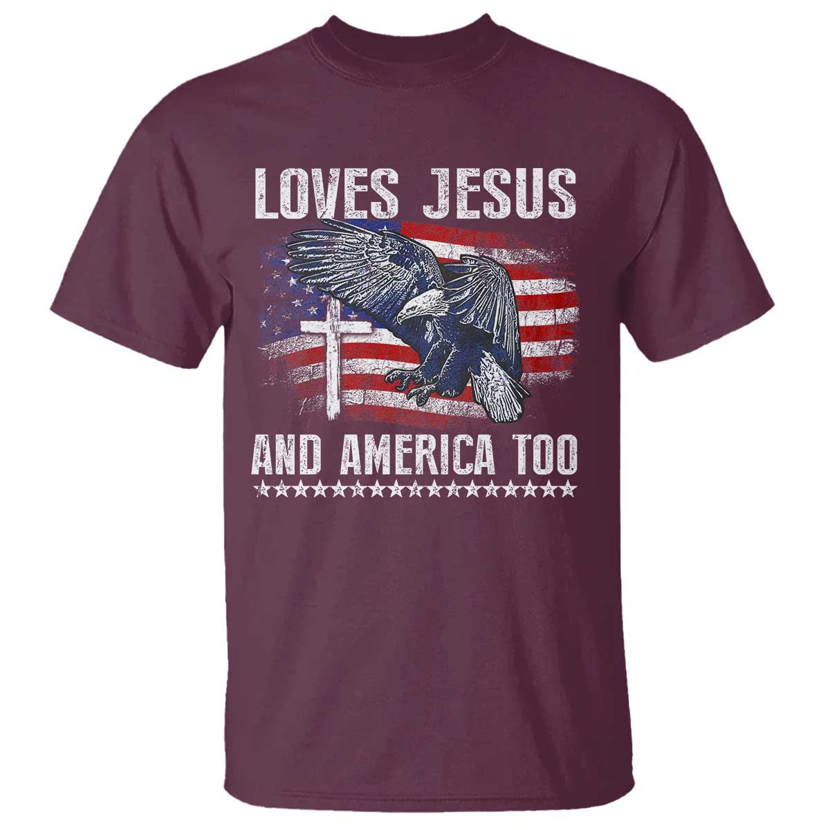funny-loves-jesus-and-america-too-t-shirt-4th-of-july-patriotic-christian-eagle-american-flag