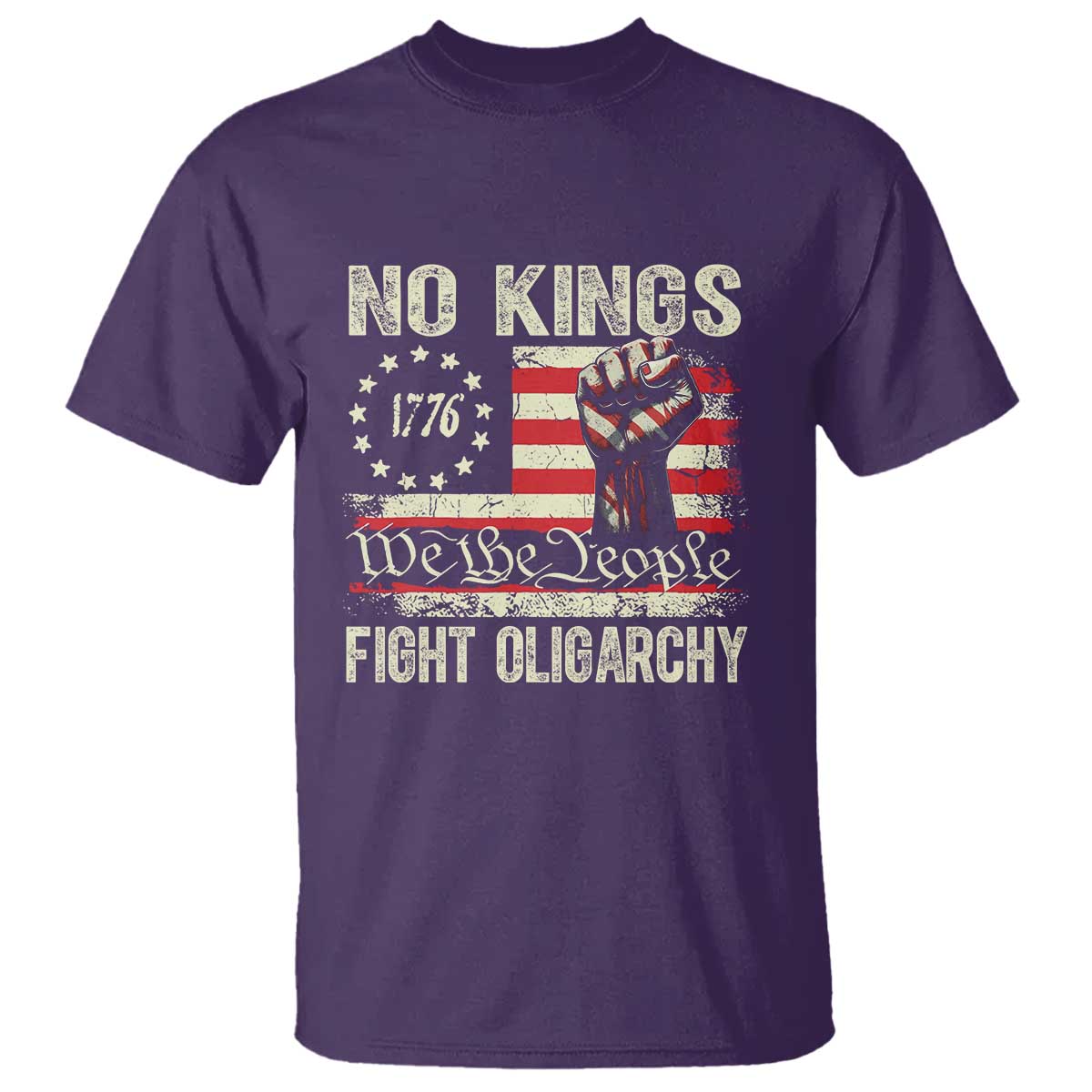 funny-no-kings-fight-oligarchy-t-shirt-betsy-ross-flag-hand-fist