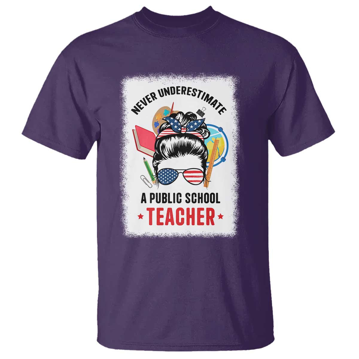 tim-walz-t-shirt-never-underestimate-a-public-school-teacher-messy-bun