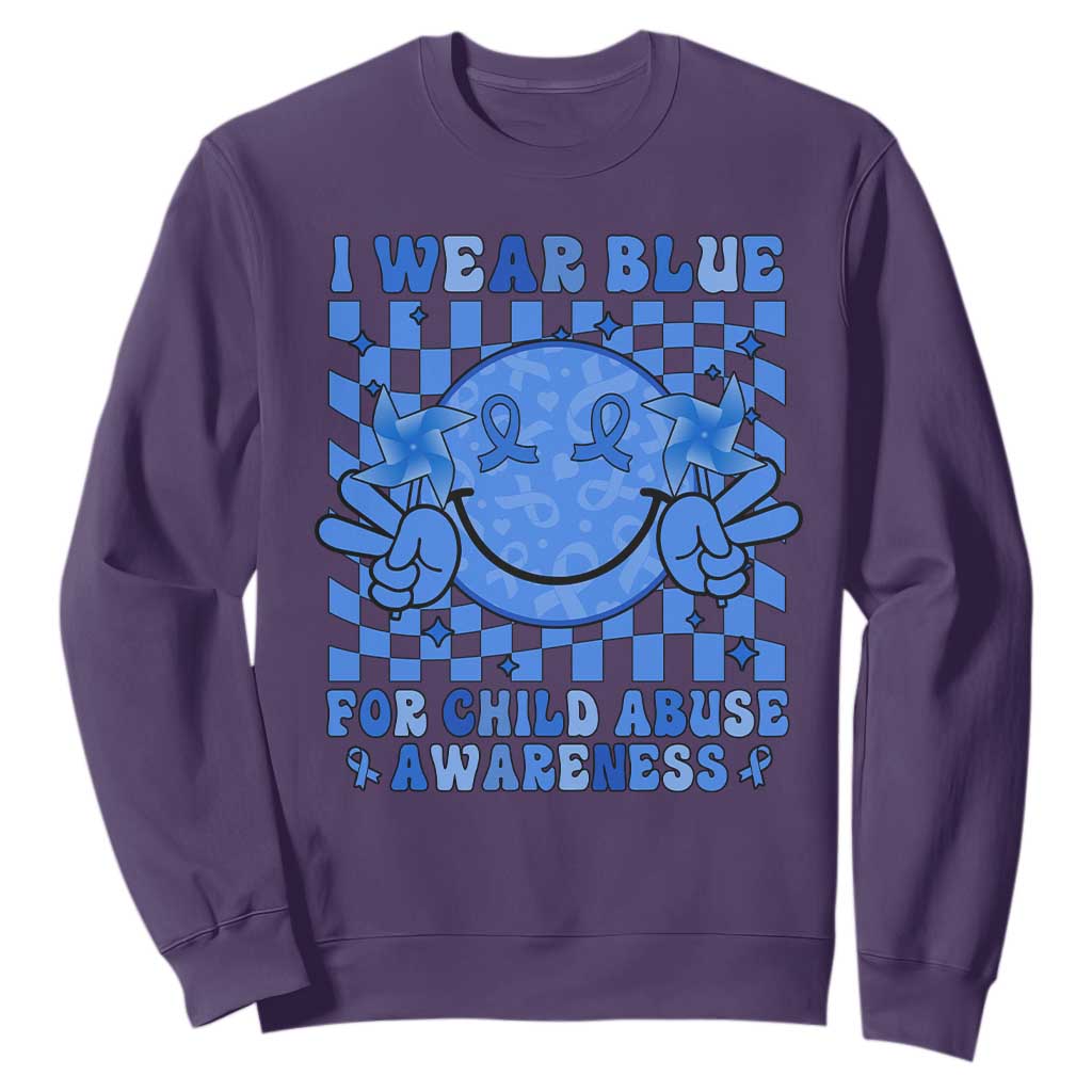 I Wear Blue For Child Abuse Support Month Sweatshirt