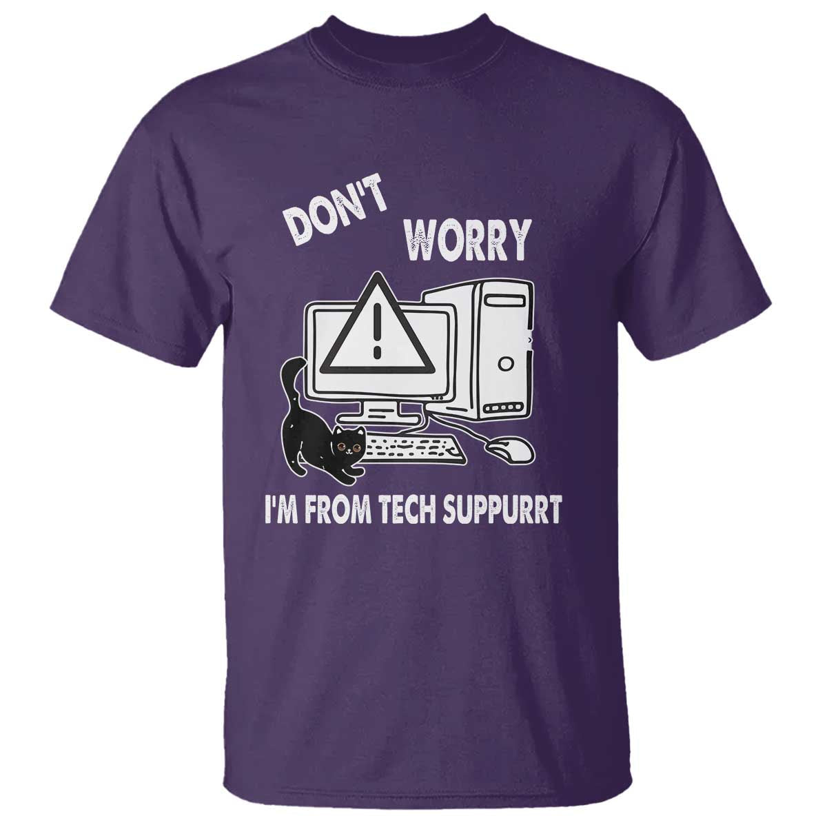 funny-programming-cat-t-shirt-dont-worry-im-from-tech-suppurrt-support-computer