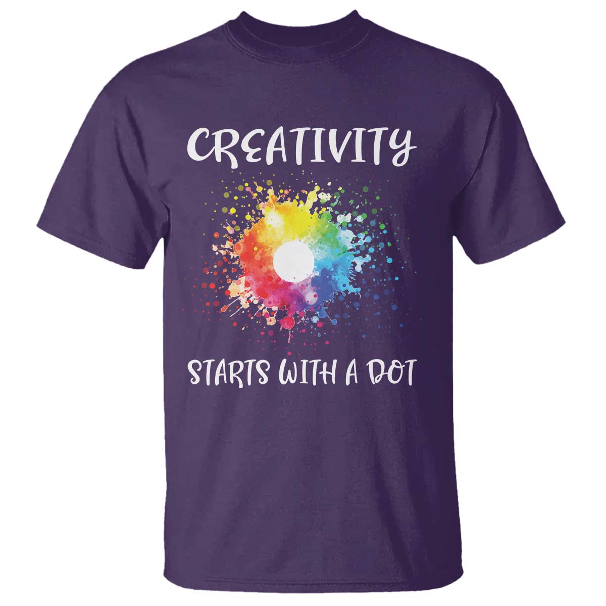 funny-dot-day-t-shirt-creativity-starts-with-a-dot-colorful-dots-watercolor