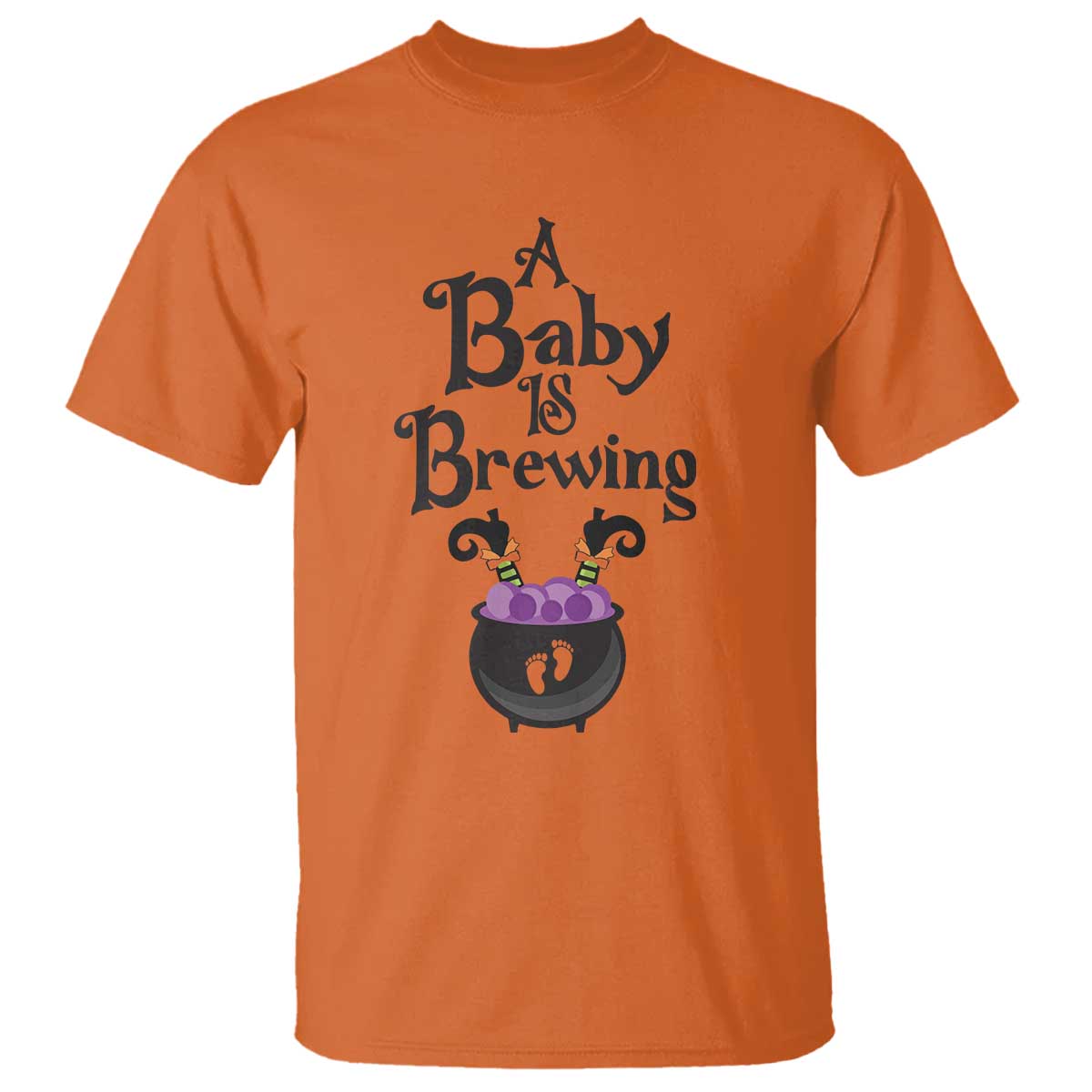 funny-halloween-pregnancy-announcement-t-shirt-a-baby-is-brewing-witch-cauldron-footprint-pregnant-baby