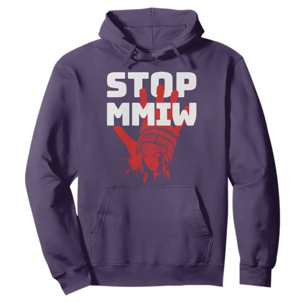 Indigenous Women Justice Gift Hoodie Stop MMIW Red Handprint Graphic