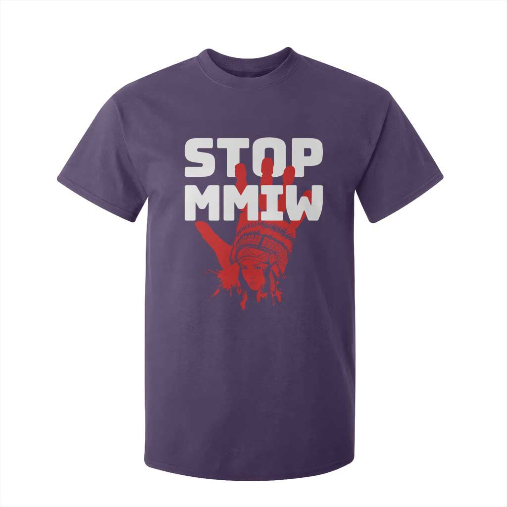 Indigenous Women Justice Gift T Shirt For Kid Stop MMIW Red Handprint Graphic