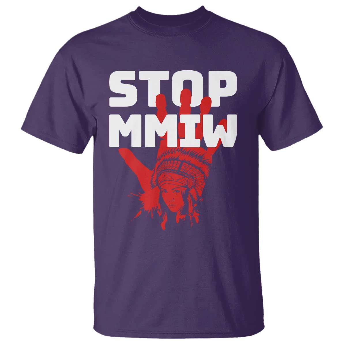 Indigenous Women Justice Gift T Shirt Stop MMIW Red Handprint Graphic