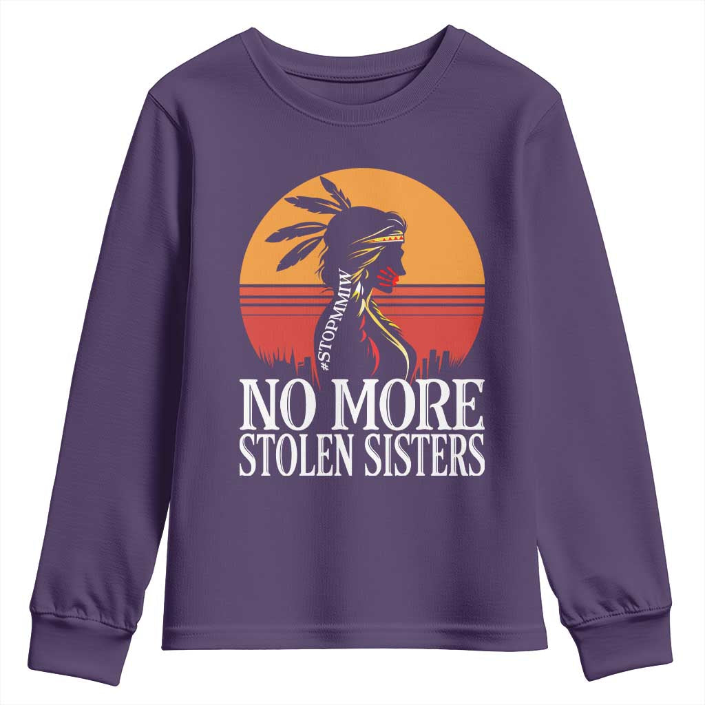 MMIW Support Youth Sweatshirt No More Stolen Sisters Native American Gift