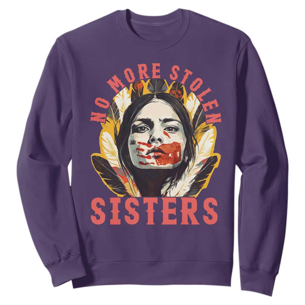Native American Support Graphic Sweatshirt No More Stolen Sisters MMIW