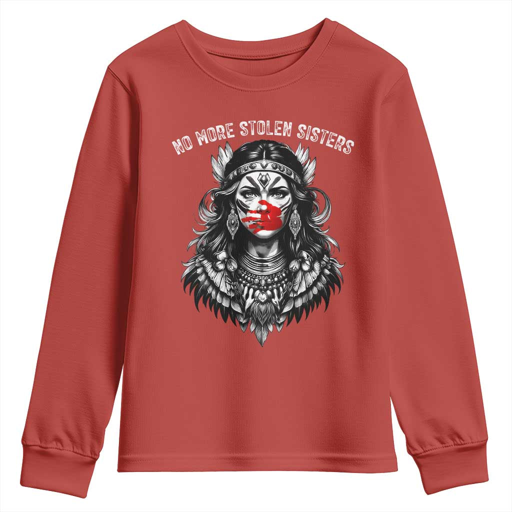 MMIW Support Graphic Youth Sweatshirt No More Stolen Sisters