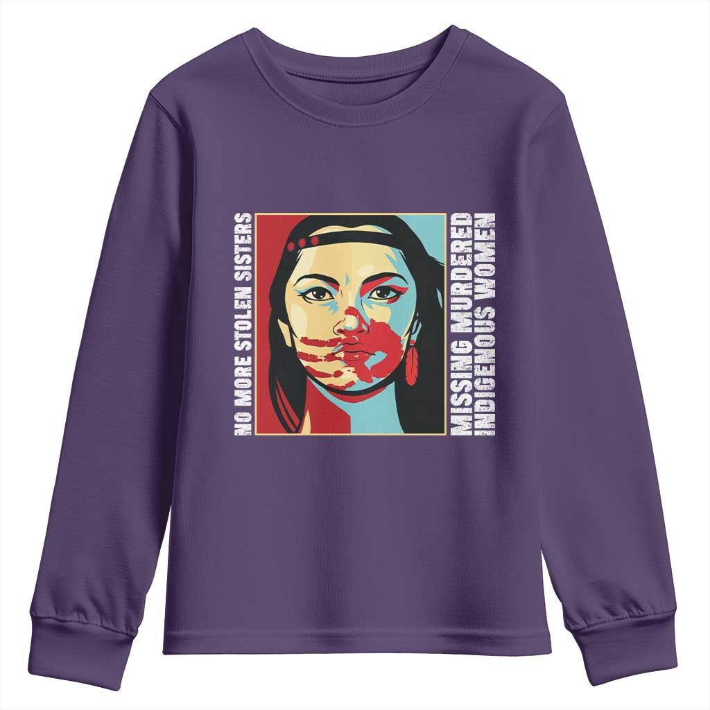 MMIW Support Youth Sweatshirt Voices For Stolen Sisters Native American