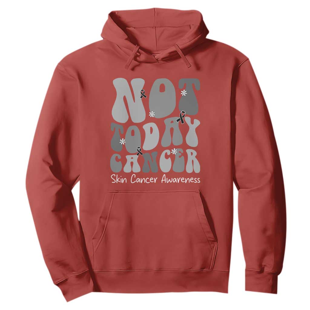 Not Today Melanoma Warrior Skeleton Cancer Fighter Hoodie