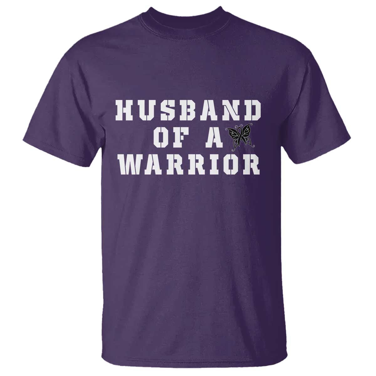 Husband Of A Warrior T Shirt Melanoma Wife Support