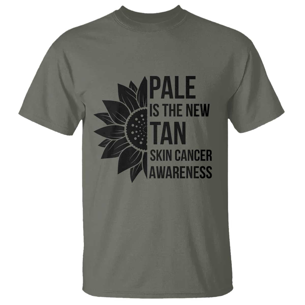 Skin Cancer Survivor Warrior T Shirt Pale Is The New Tan