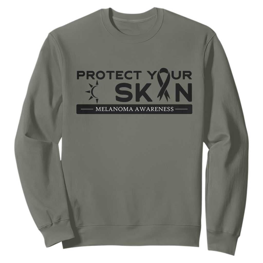 Melanoma Prevention Support Sweatshirt Protect Your Skin
