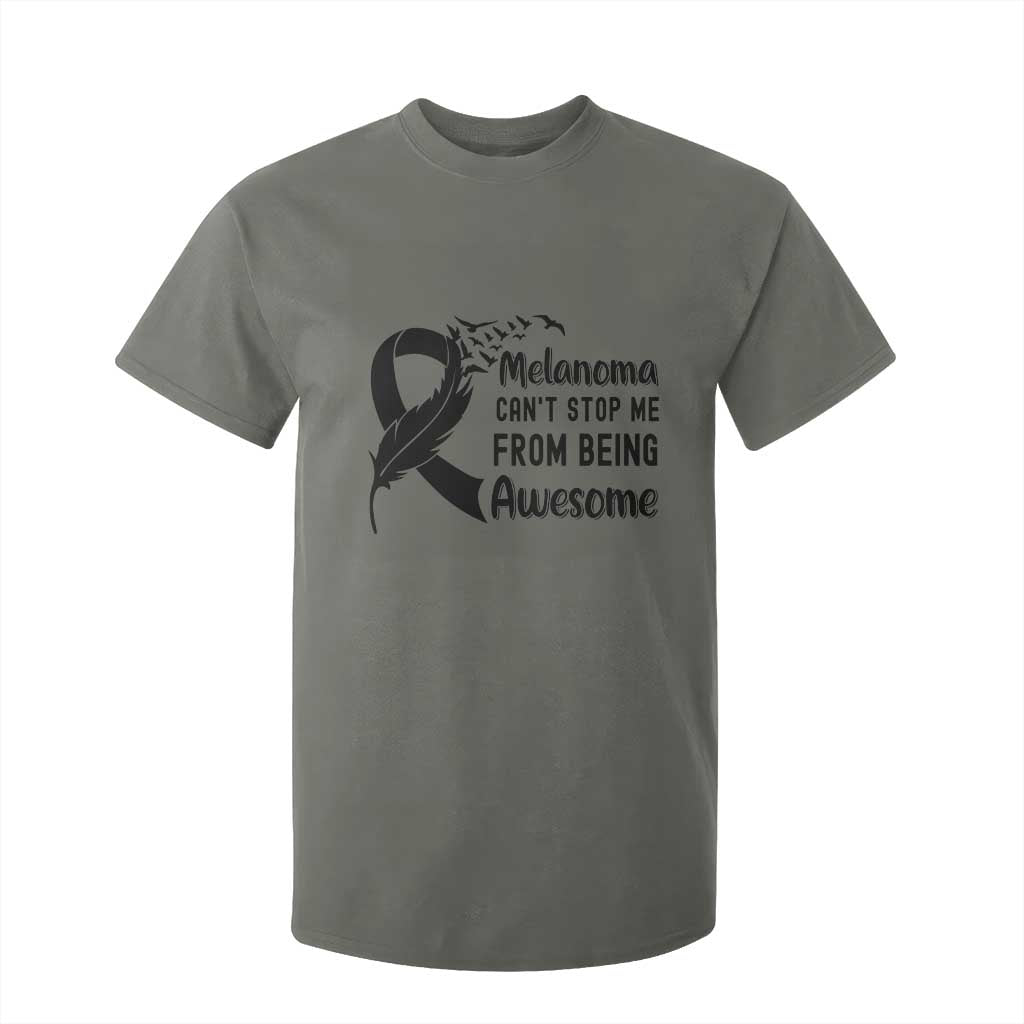 Melanoma Cant Stop Me From Being Awesome T Shirt For Kid Support Squad Gift