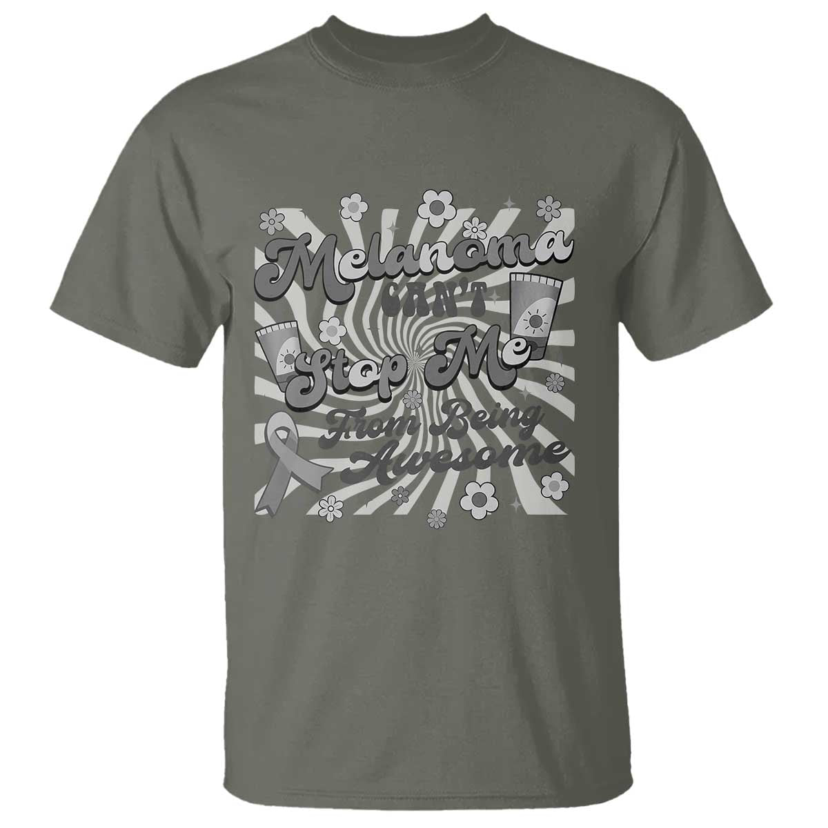 Melanoma Support Squad T Shirt Melanoma Can't Stop Me