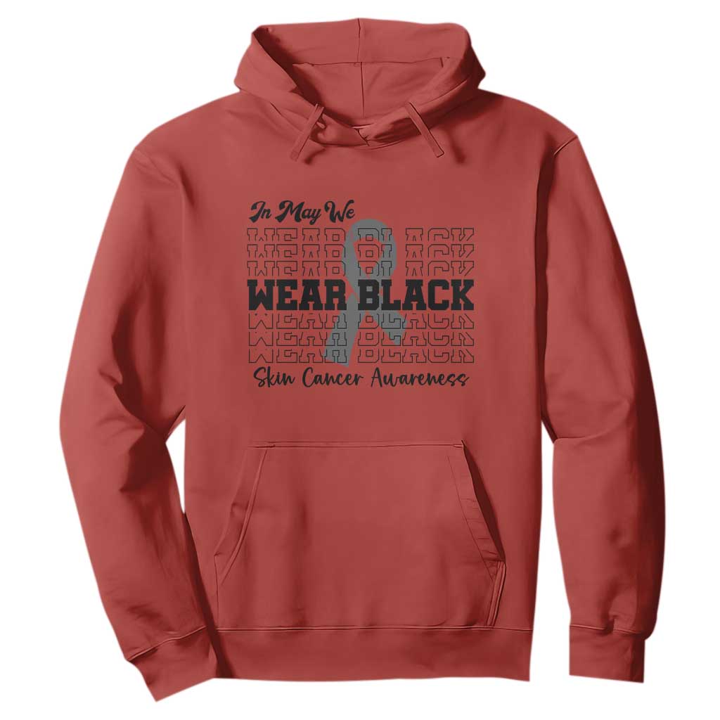 Supporting Skin Cancer Fighters Hoodie In May We Wear Black