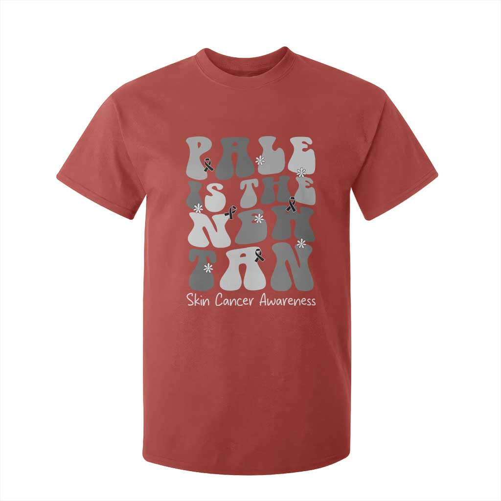 Skin Cancer Warrior T Shirt For Kid Pale Is The New Tan