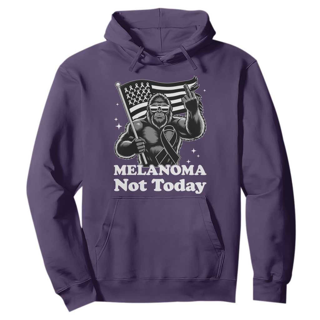Bigfoot Black Ribbon Hoodie Not Today Melanoma