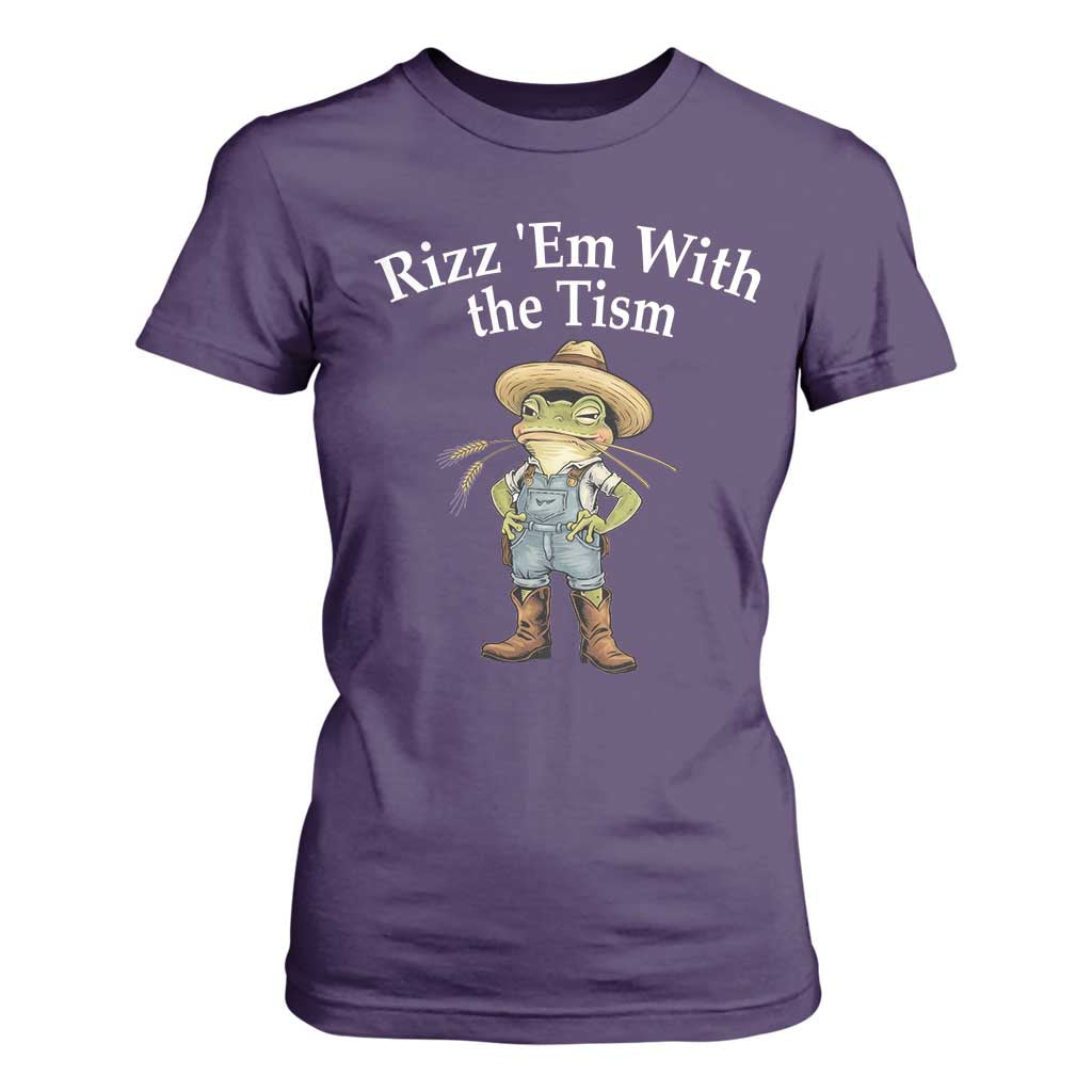 Autism Frog T Shirt For Women Funny Rizz Em With The Tism