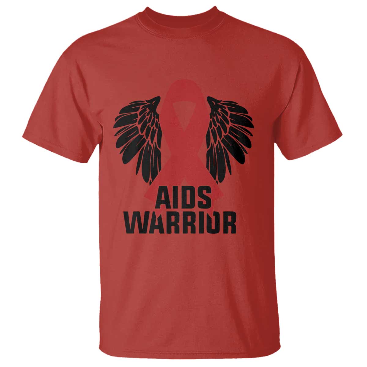 Aids Warrior T Shirt Red Ribbon HIV Support Gift