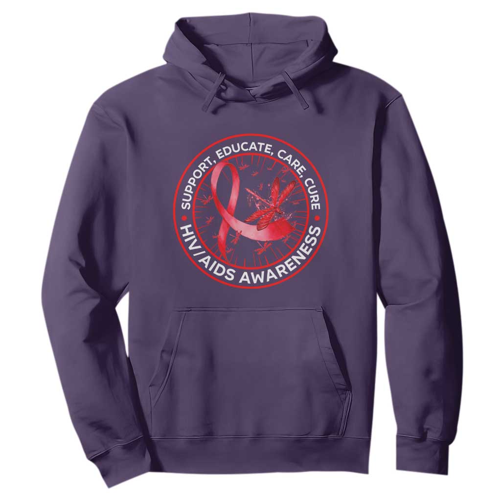 Support Educate Care Cure Hoodie HIV Month Empowerment Gift