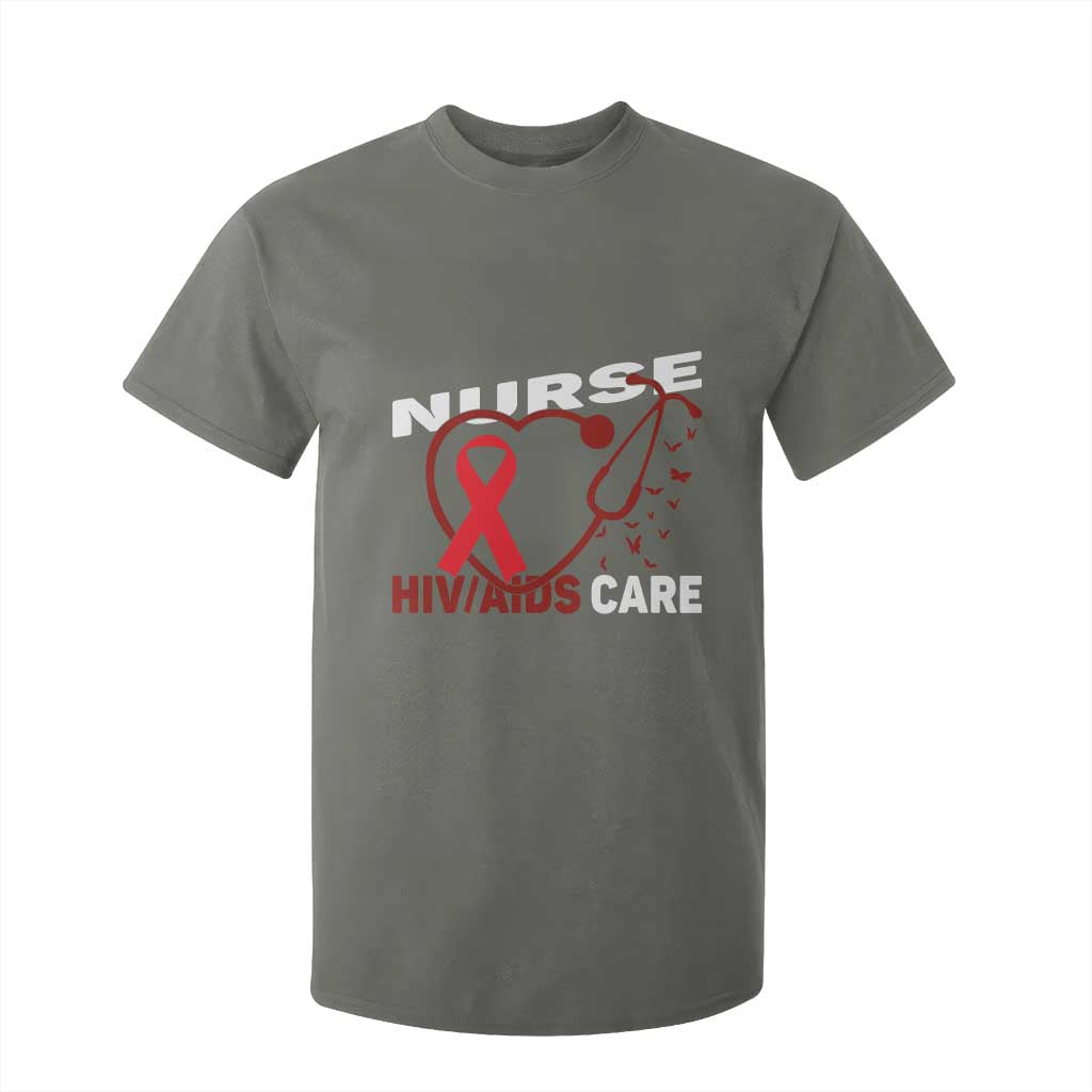 Healthcare Hero HIV AIDS Care Nurse Gift T Shirt For Kid