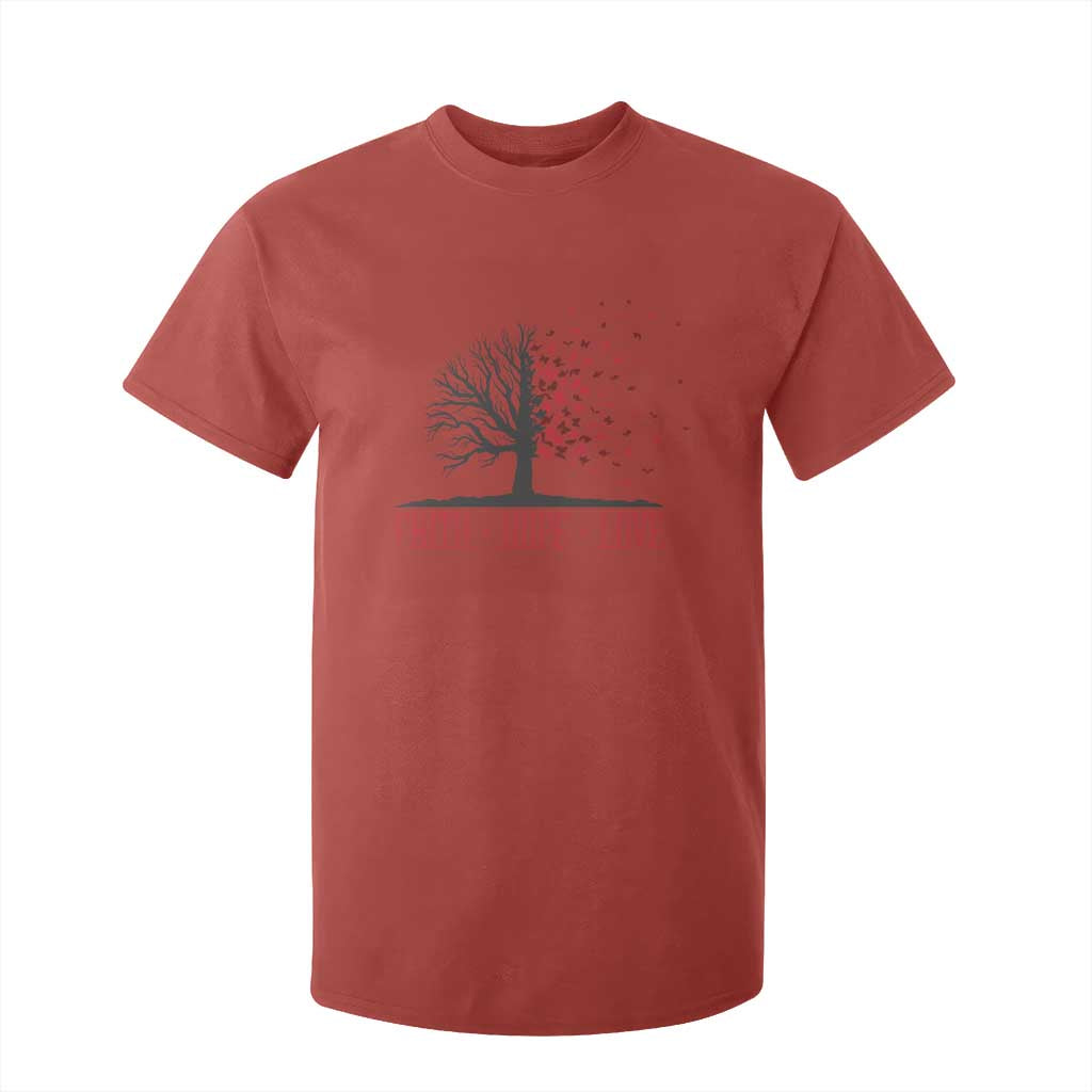 World AIDS Day Support Gift T Shirt For Kid Faith Hope Love