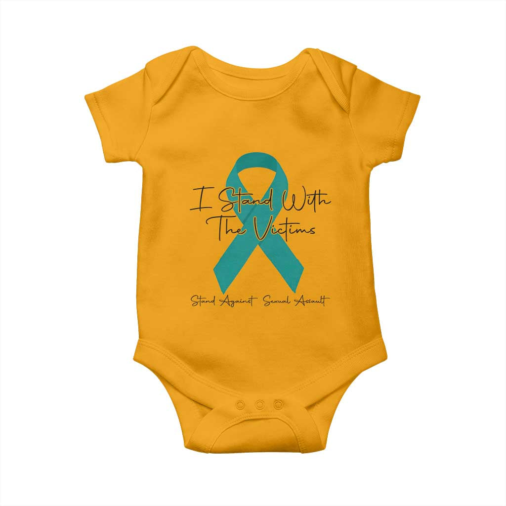 Sexual Assault Prevention Support Baby Onesie I Stand With The Victims