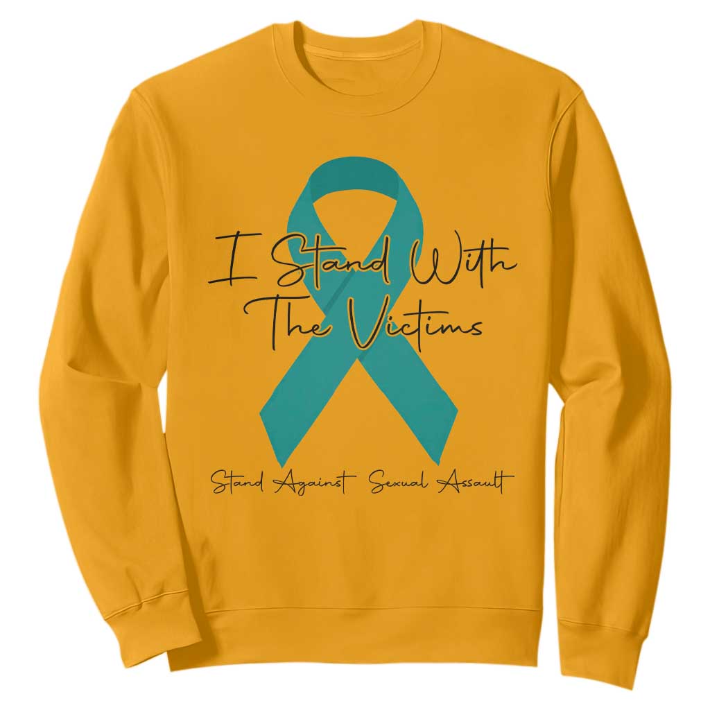 Sexual Assault Prevention Support Sweatshirt I Stand With The Victims