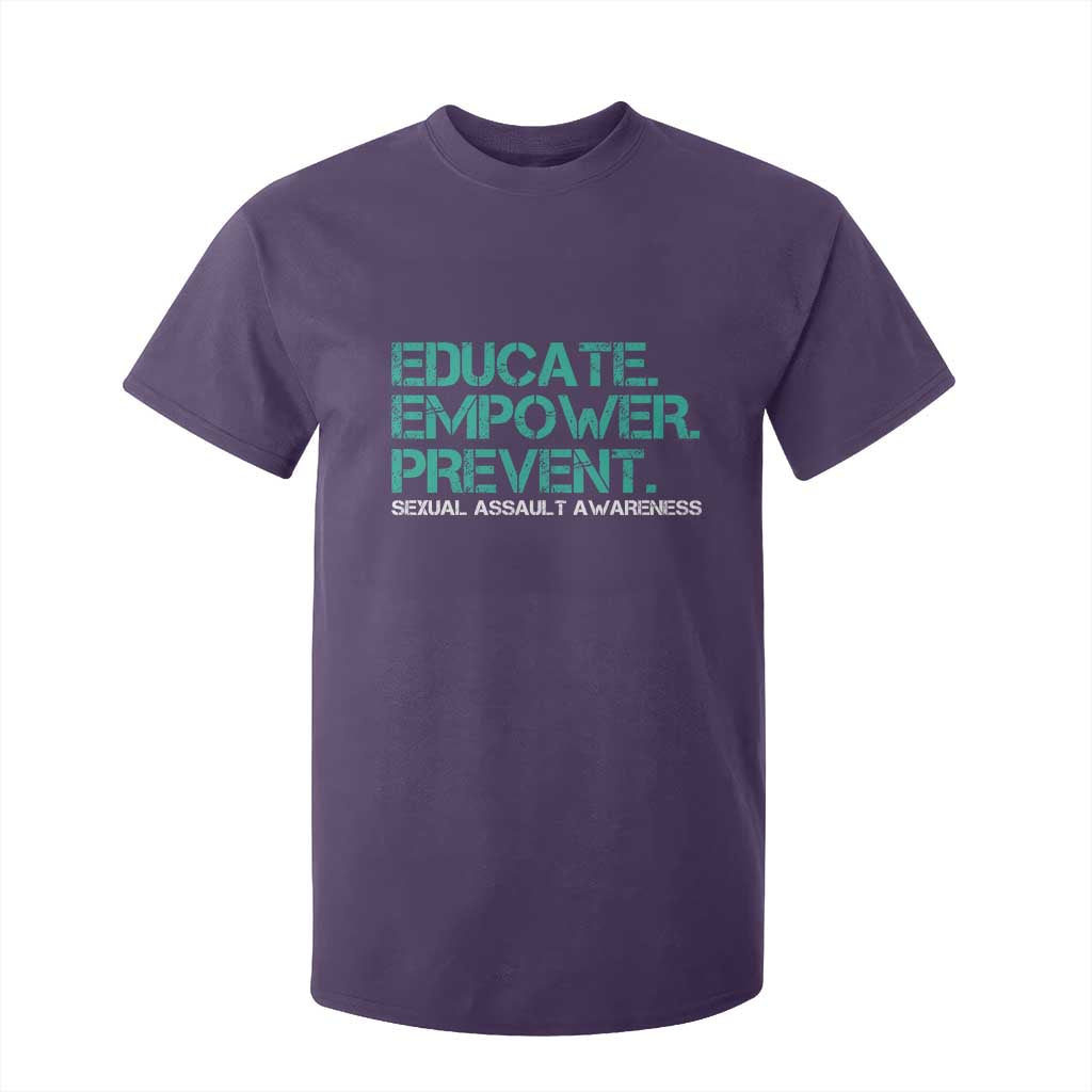 Sexual Assault Prevention Support T Shirt For Kid Educate Empower Prevent