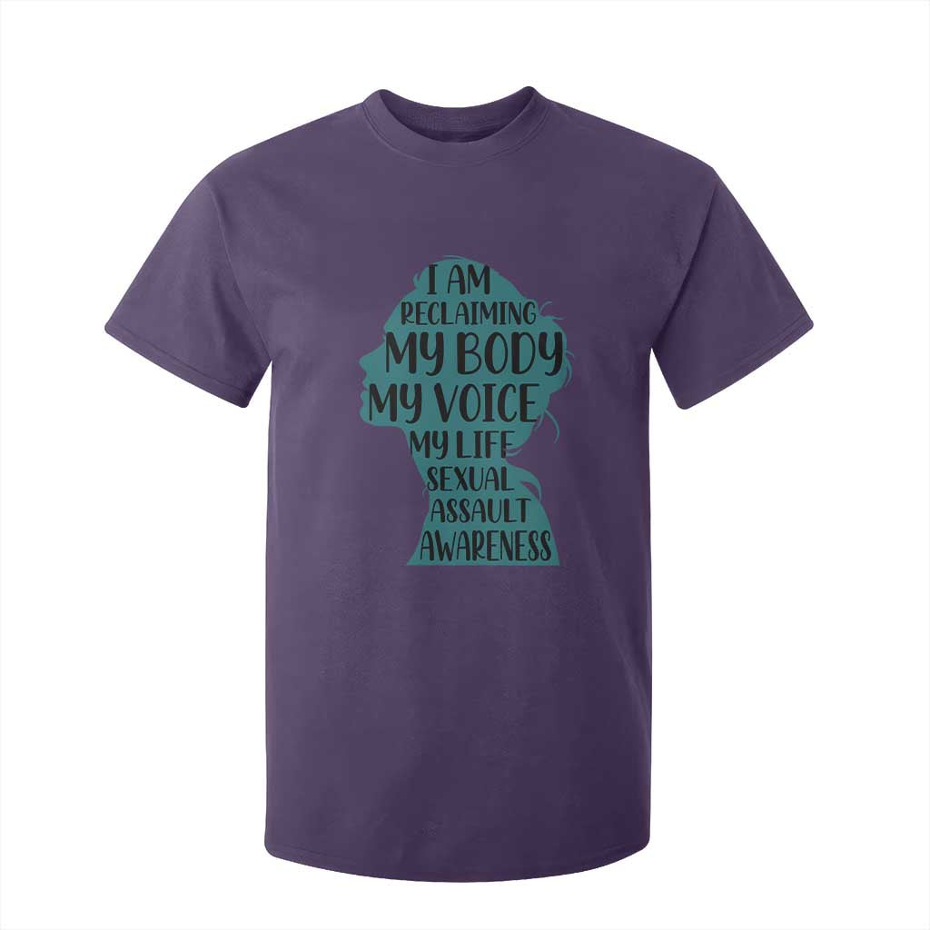 Sexual Assault Prevention Support T Shirt For Kid Women Support Survivors