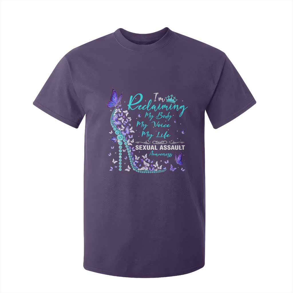 Sexual Assault Prevention Support T Shirt For Kid I Am Reclaiming My Body My Voice My Life Womens Rights