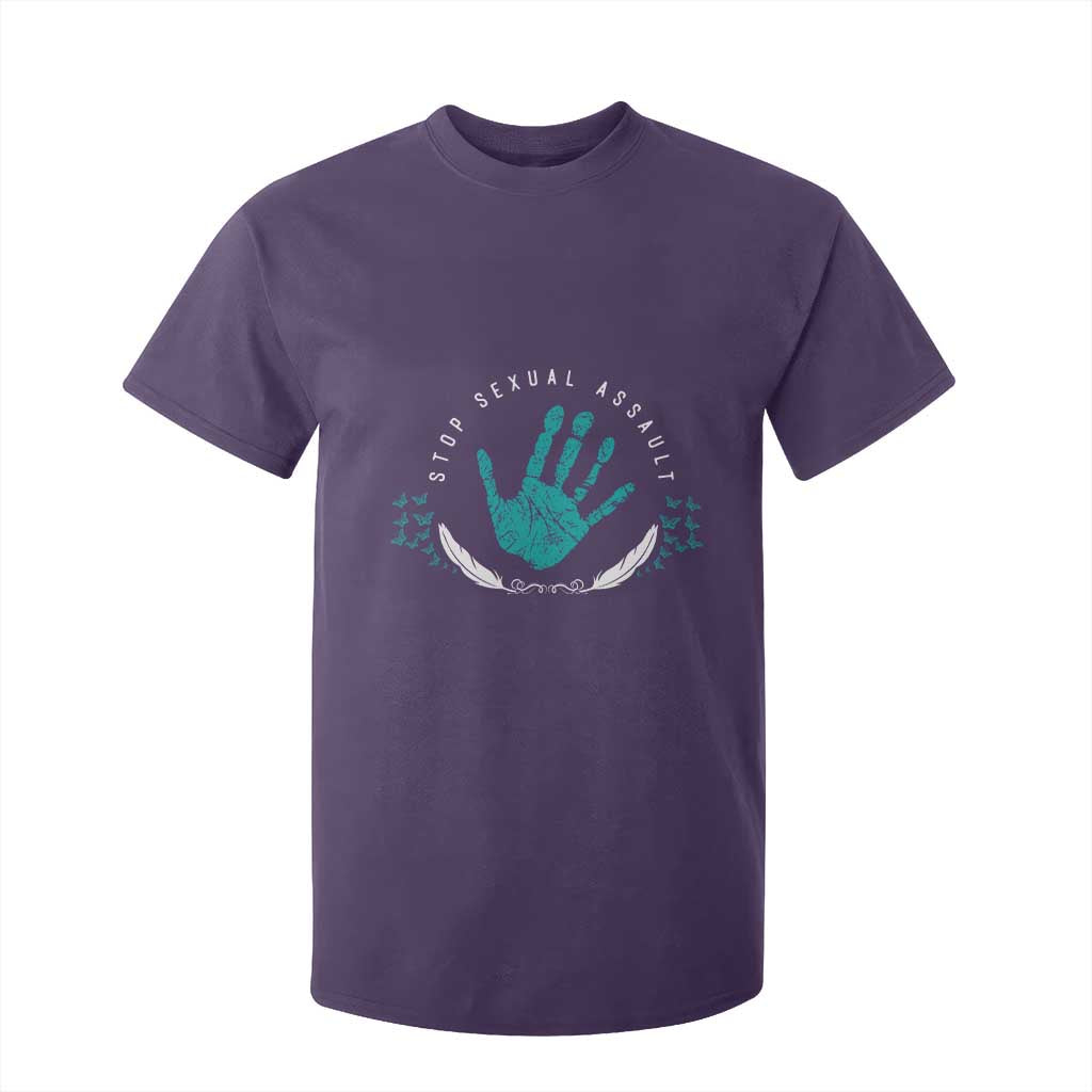 Stop Sexual Assault Support Survivors T Shirt For Kid