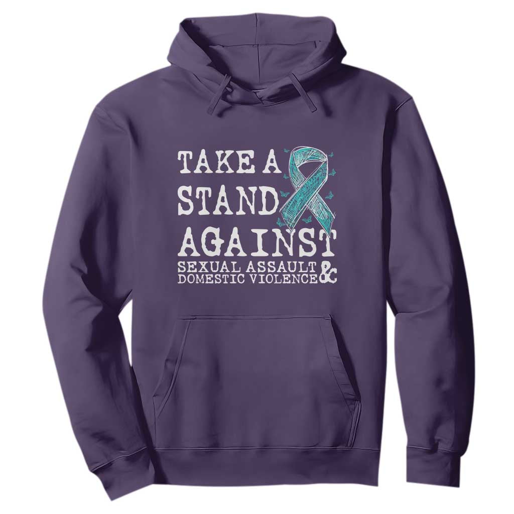 Sexual Assault Prevention Support Hoodie Stand Against Sexual Assault & Domestic Violence