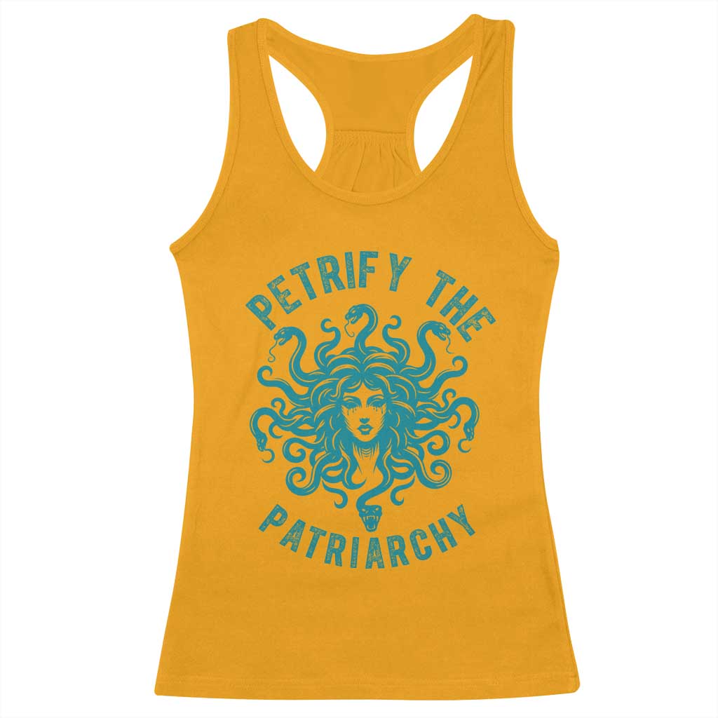 Sexual Assault Prevention Support Racerback Tank Top Petrify The Patriarchy Medusa Feminism