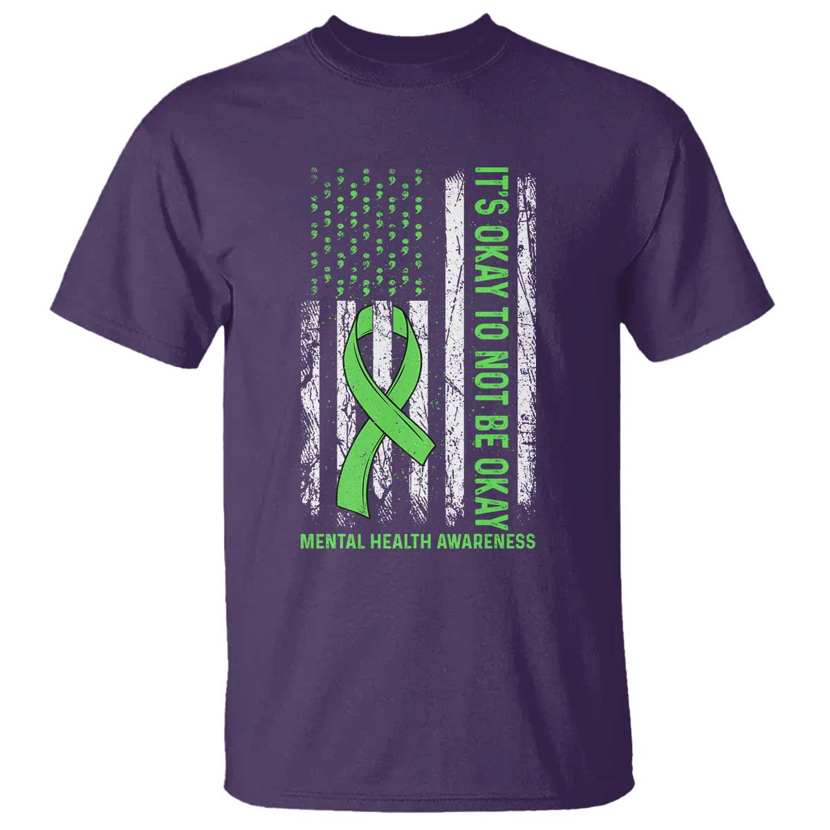 Mental Health T Shirt It's Okay To Not Be Okay