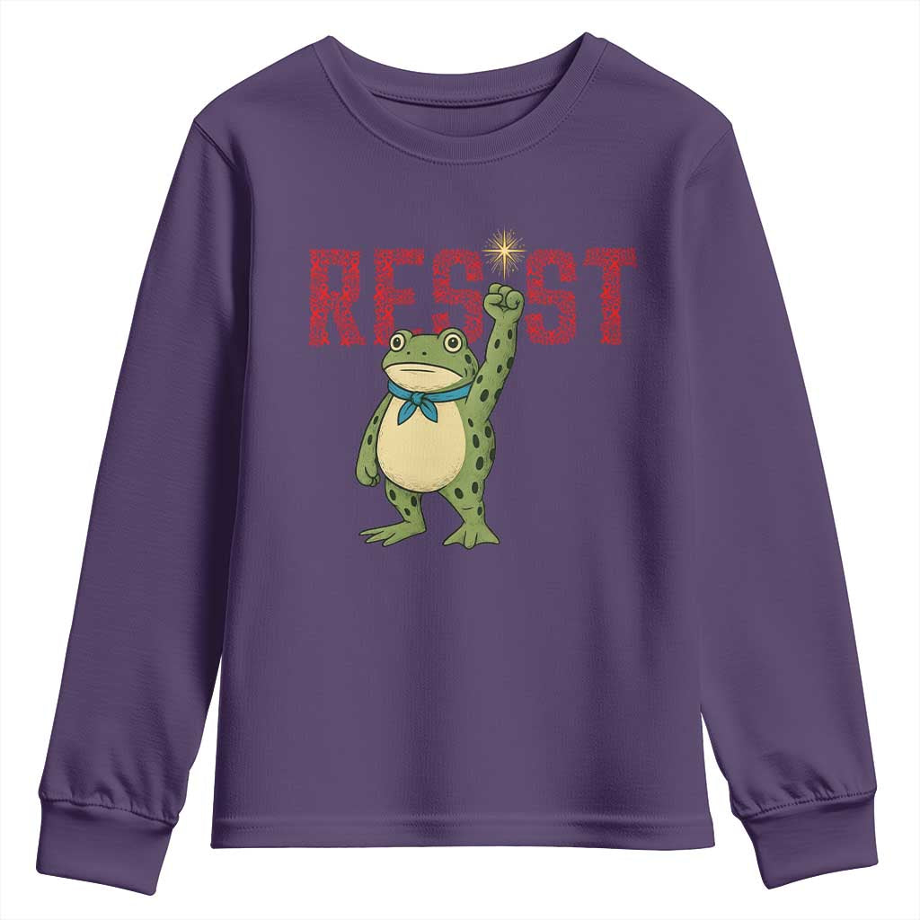Frog AIDS Fighter Supporter Youth Sweatshirt Portland Activist Political Meme HIV Support Red Ribbon