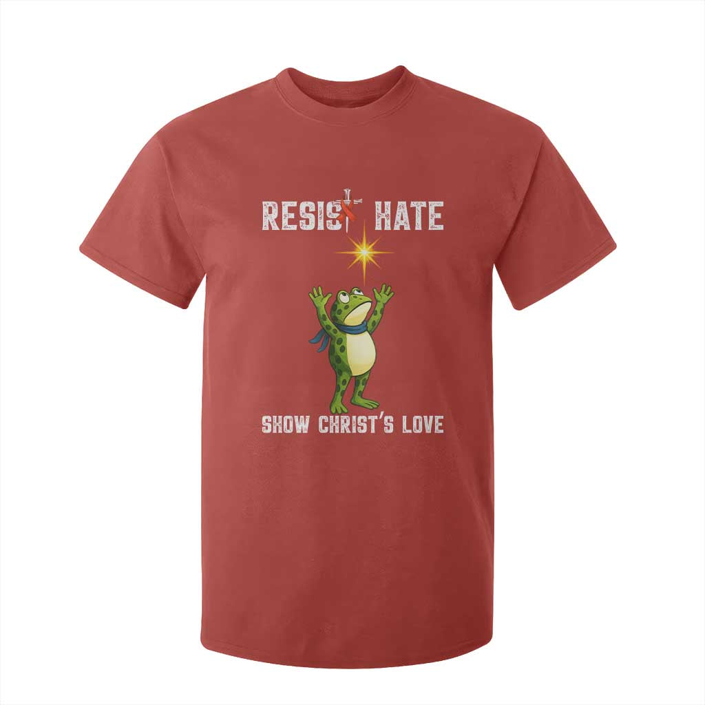 Resist Frog T Shirt For Kid Christian HIV Support Red Ribbon