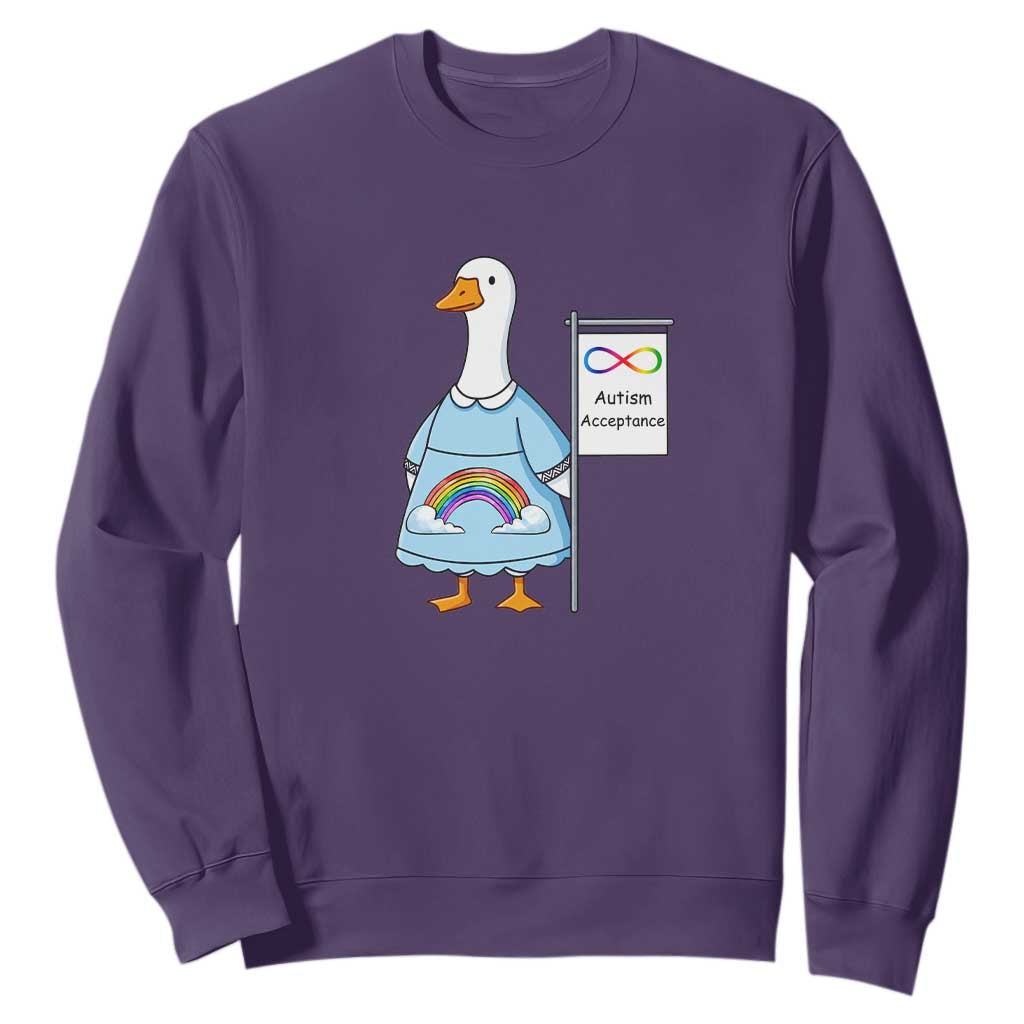 Autism Acceptance Sweatshirt Neurodivergent Awareness Silly Goose Support